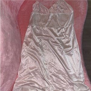 Vintage Velrose Sheer Satin Slip Dress 48